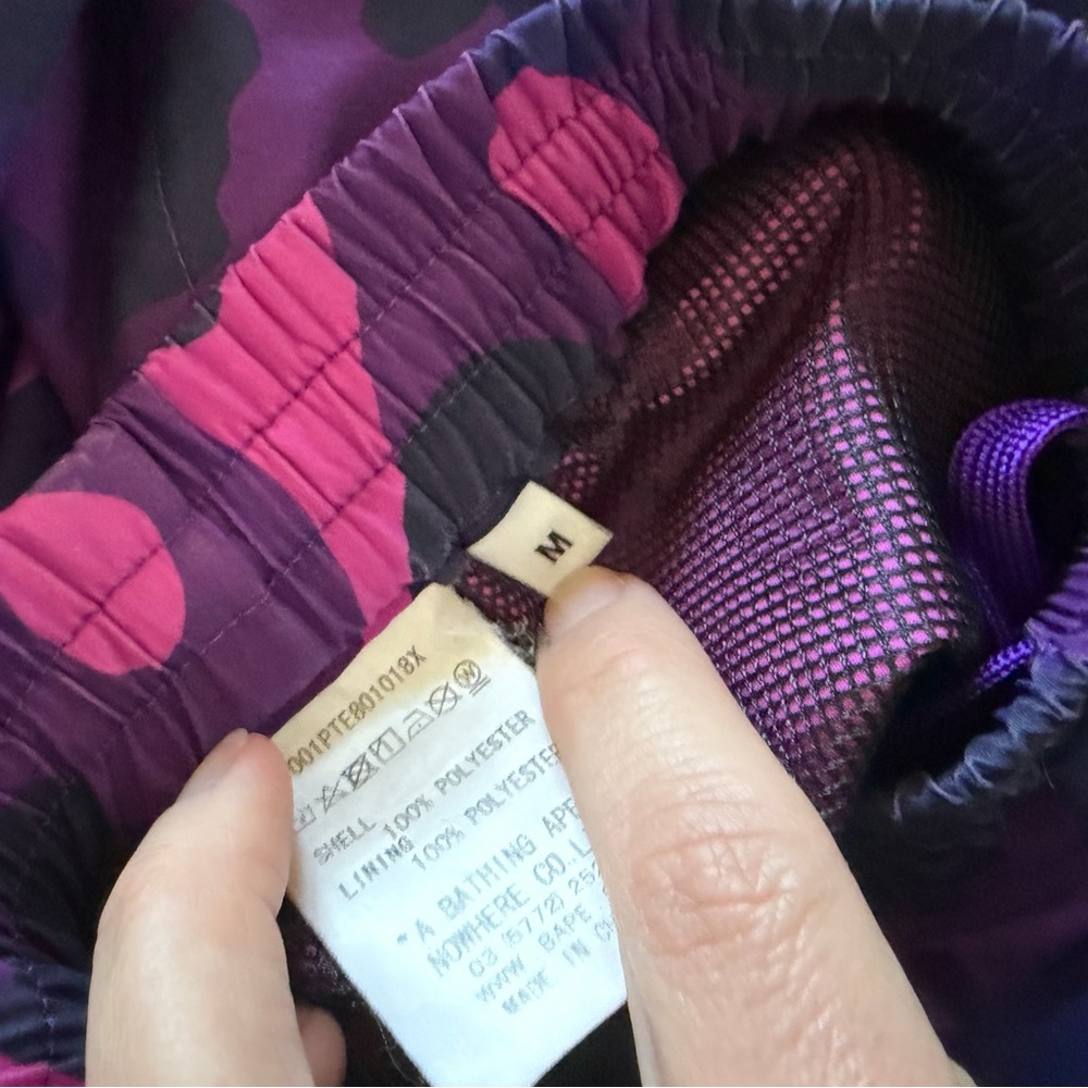 BAPE Purple Camouflage Joggers - Picture 8 of 9